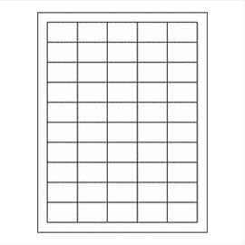 1.5x1" rectangle mt white printable labels REMOVABLE adhesive 10sheets=500labels