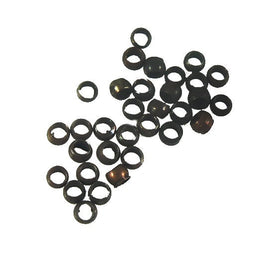Antiqued Copper Crimp Beads: 1.3mm ID, Jewelry Making (100 pcs)