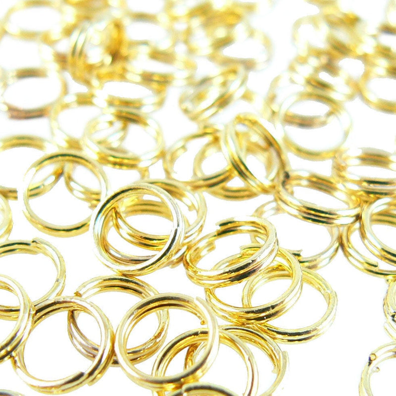 6mm Split Rings: Gold, Nickel, Copper, or Black, 500 pcs