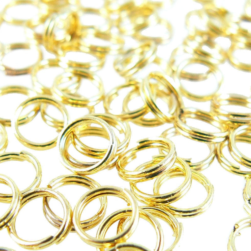 6mm Split Rings: Gold, Nickel, Copper, or Black, 500 pcs