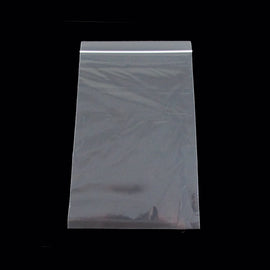 Reclosable zip top storage bags: 6" W x 9" L, clear plastic, 1.6 mil thick, 100 bags