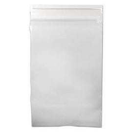 Reclosable zip top storage bags: 2" W x 3" L, clear polyethylene, 2 mil thick, 100 bags