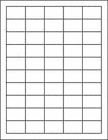 Removable White Printable Labels, 1.5" x 1" Rectangle, 500 Count