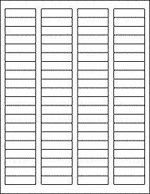 Removable 1.75x.5" Return Address Labels, Printable Matte White, 10 sheets (800 Labels)
