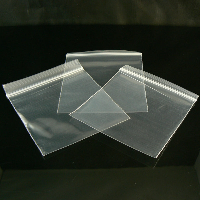 Clear Zip Top Bags: 3x3 Inch, Polyethylene, 100 Count