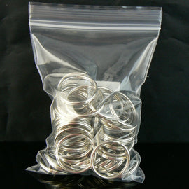 Reclosable zip top storage bags: 3" W x 4" L, clear polyethylene, 2 mil thick, 100 bags