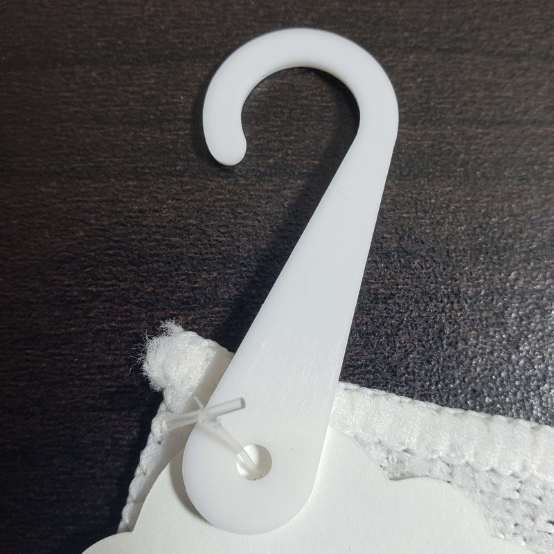 Plastic Retail Display Hooks, for Hosiery/ Scarf Hanging (100 Pcs)