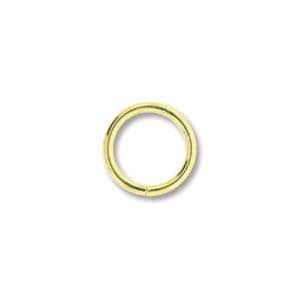 Gold or Silver Plated Jump Rings: 8mm, 18 Gauge, 144 pcs