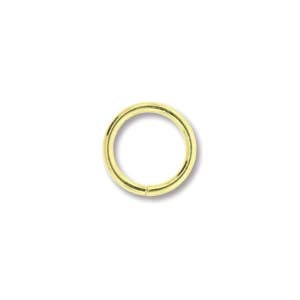Gold or Silver Plated Jump Rings: 8mm, 18 Gauge, 144 pcs