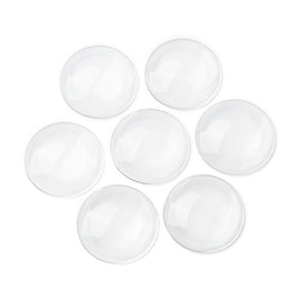 Clear Glass Round Cabochons, 48 mm x 11 mm tall, 10 pcs.