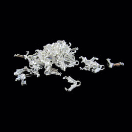Silver Plated Ice Pick Pendant Bail (50 pcs)