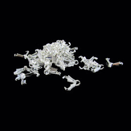 Silver Plated Ice Pick Pendant Bail (50 pcs)