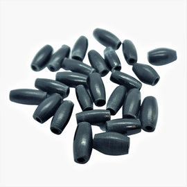 Black Bone Hairpipe Beads: Native American Jewelry Supplies, 25 Pcs