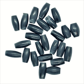 Black Bone Hairpipe Beads: Native American Jewelry Supplies, 25 Pcs