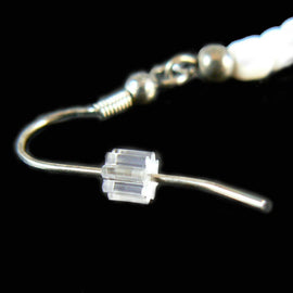 Clear Plastic Earnuts: 4x3mm Ribbed Earring Backs, 144 pcs
