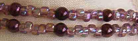 Miyuki #5 (4mm) Triangle Glass Seed Beads: Iris Lilac, TR1156, 20g