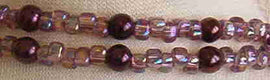 Miyuki #5 (4mm) Triangle Glass Seed Beads: Iris Lilac, TR1156, 20g