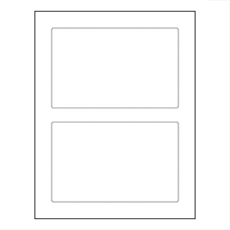 Rounded Rectangle Shipping Labels, 6.75" x 4.25", Permanent Adhesive, 20 Labels