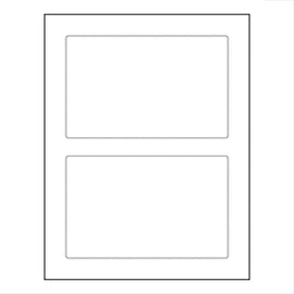 Rounded Rectangle Shipping Labels, 6.75" x 4.25", Permanent Adhesive, 20 Labels