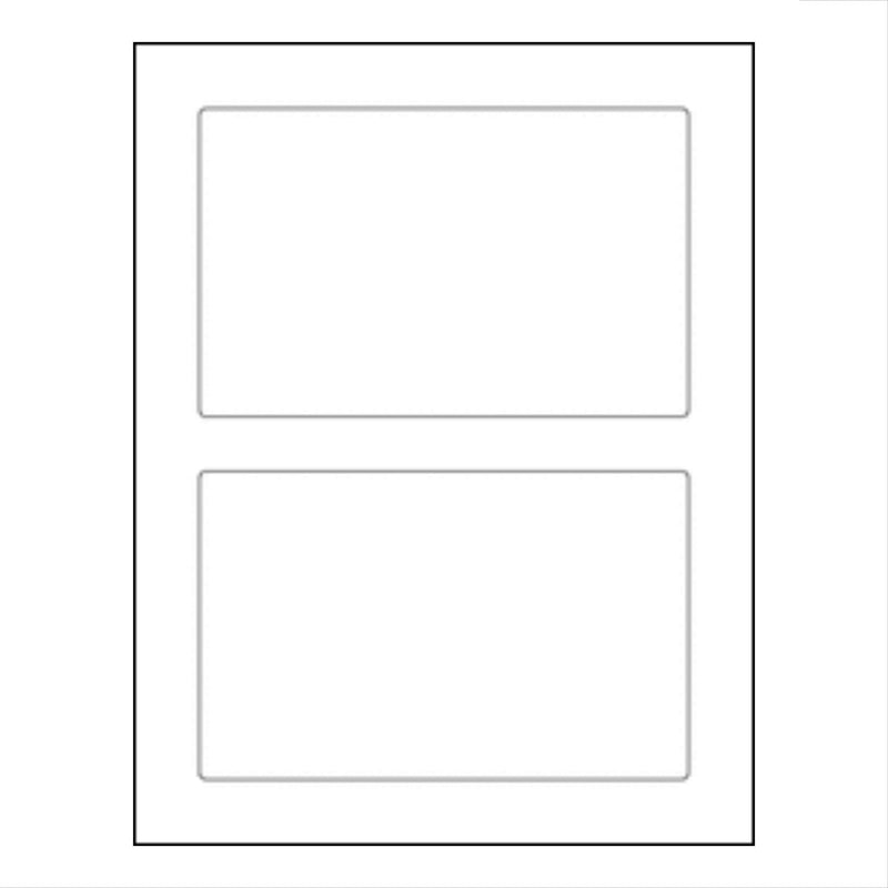 Rounded Rectangle Shipping Labels, 6.75" x 4.25", Permanent Adhesive, 20 Labels