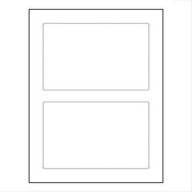 Rounded Rectangle Shipping Labels, 6.75" x 4.25", Permanent Adhesive, 20 Labels