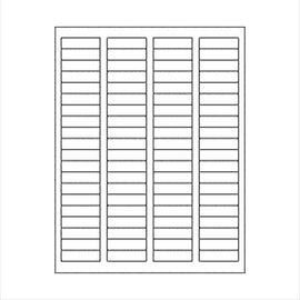 Removable 1.75x.5" Return Address Labels, Printable Matte White, 10 sheets (800 Labels)