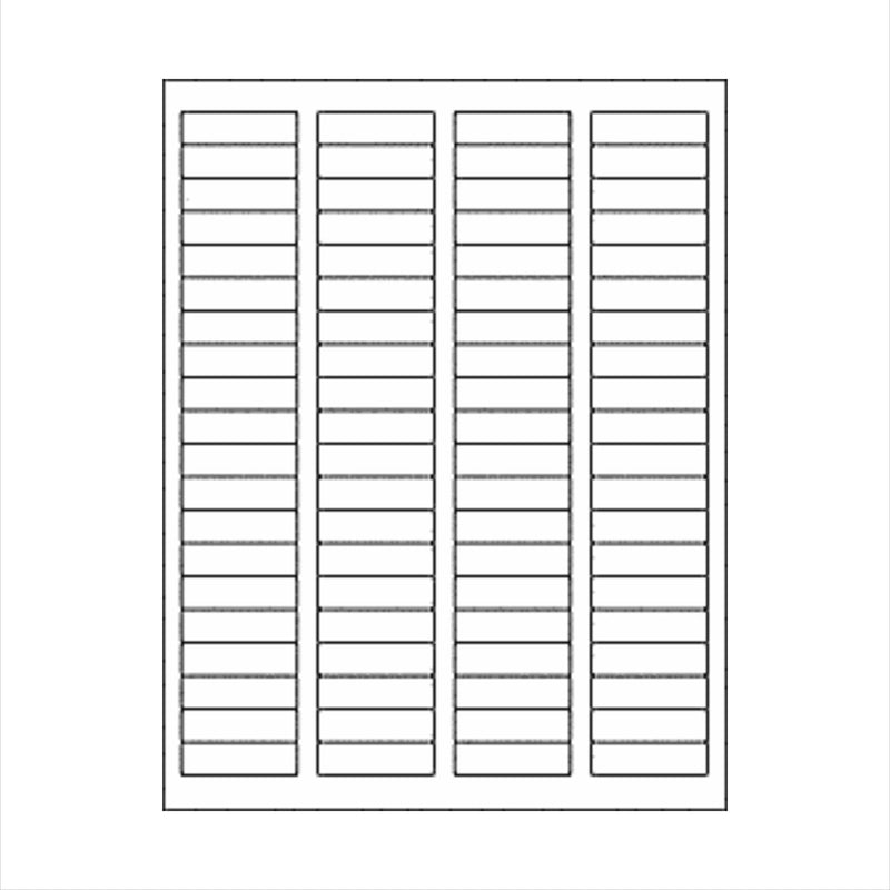 Removable 1.75x.5" Return Address Labels, Printable Matte White, 10 sheets (800 Labels)