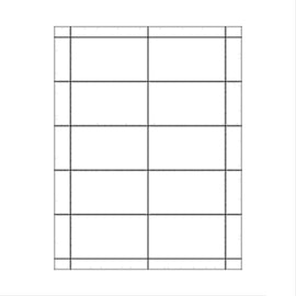 Blank Business Cards, Printable Matte Bright White Heavyweight Paper, 10 sheets (100 Cards)