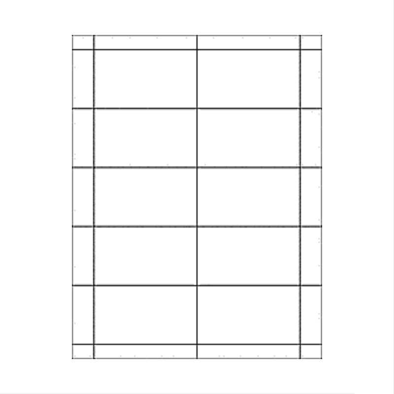 Blank Business Cards, Printable Matte Bright White Heavyweight Paper, 10 sheets (100 Cards)