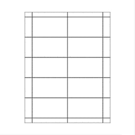 Blank Business Cards, Printable Matte Bright White Heavyweight Paper, 10 sheets (100 Cards)