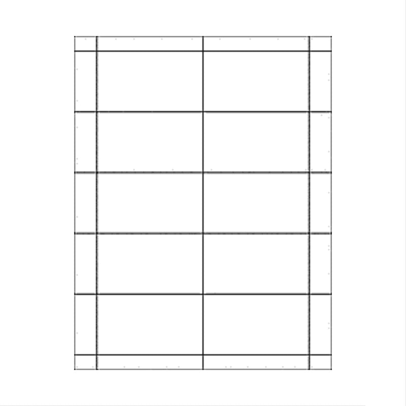 Blank Business Cards, Printable Matte Bright White Heavyweight Paper, 10 sheets (100 Cards)