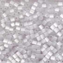 Matsuno 06-363 Silky Eggshell White Seed Beads: Size 6/0 Hex Cut Glass, 100 Grams