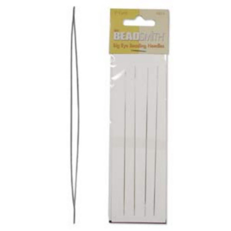 Big Eye Beading Needles: 5" Long, 4 ct, Flexible Design