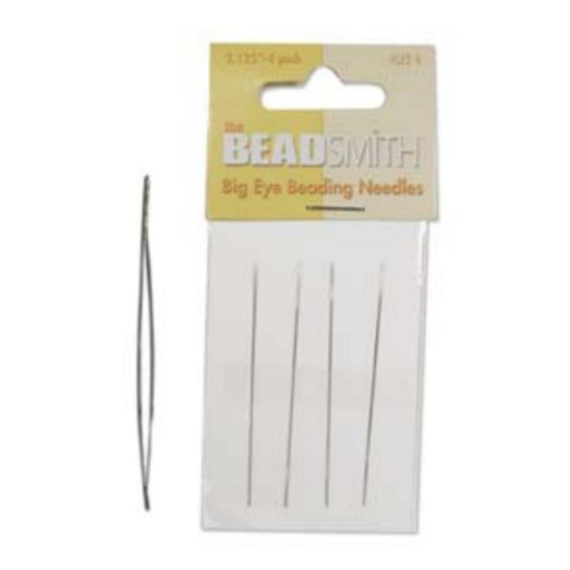 Big Eye Beading Needles: Flexible 2.125", 4 ct