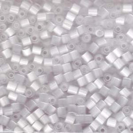 Silky Eggshell White Seed Beads 06-363: Size 6/0, Hex Cut Glass (20g)