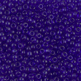 Miyuki 8/0 Glass Seed Beads: Transparent Cobalt Blue 8-9151, 100g