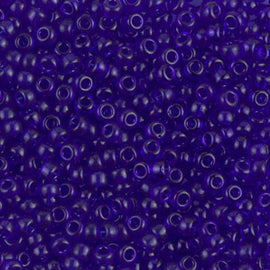 Miyuki #8 Seed Beads: Transparent Cobalt Blue 8-9151, 20g (~600)