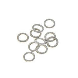 6mm Gold or Silver Plated Jump Rings: 19 Gauge, 144 pcs