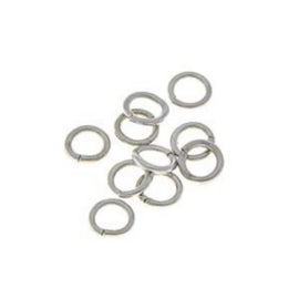 6mm Gold or Silver Plated Jump Rings: 19 Gauge, 144 pcs
