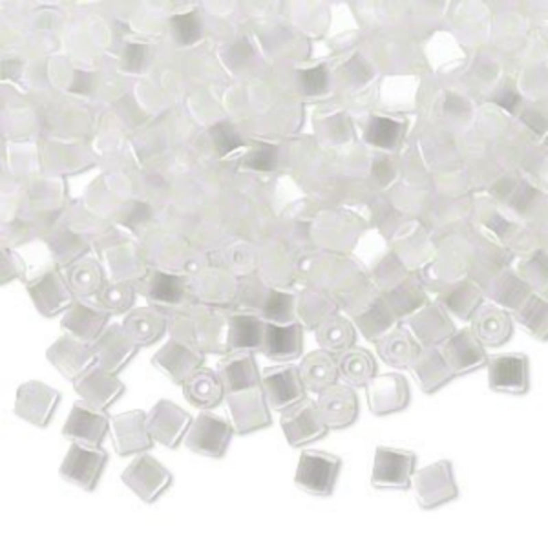 Matsuno 06-363 Silky Eggshell White Seed Beads: Size 6/0 Hex Cut Glass, 100 Grams