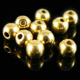 Memory wire ends: 3 mm round, gold plated metal, 12 or 48 pcs. Ends for memory wire rings, toe rings, bracelets, & necklace