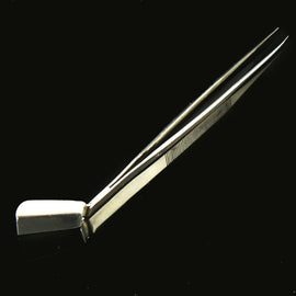 Scoop-n-Tweez combination bead scoop and fine tip tweezers by The Bead Smith. 7" long. TWSH