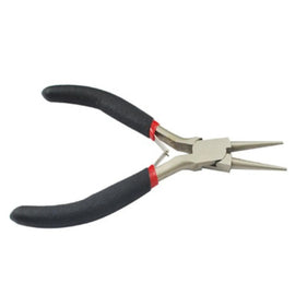 Beadthoven Round Nose Pliers: Rustless Carbon Steel with Comfort Grip (5")
