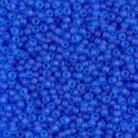 Miyuki Matte Sapphire Blue Seed Beads: Size 11/0, 100g Bulk, 9150F