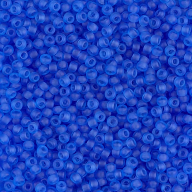 Miyuki Matte Sapphire Blue Seed Beads: Size 11/0, 100g Bulk, 9150F