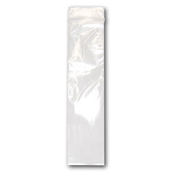 Clear Reclosable Zip Top Bags: 2" x 8", 2mil Polyethylene, 100 Count