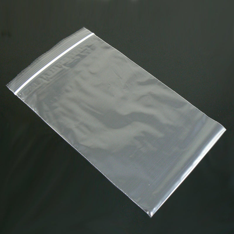 Reclosable zip top storage bags: 4" W x 6" L, clear polyethylene, 2 mil thick, 100 bags