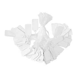 5/8" x 5/16" small white jewelry string tags/ merchandise price tags, 100pcs. Jewelry | hat pins | small items | delicate antiques