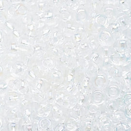 Preciosa Ornela Seed Beads: AB Clear Size 8/0 Czech Glass 1 hank (~3,000 beads)