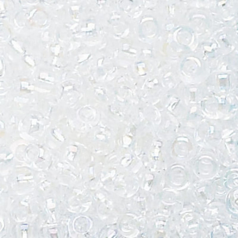 Preciosa Ornela Seed Beads: AB Clear Size 8/0 Czech Glass 1 hank (~3,000 beads)